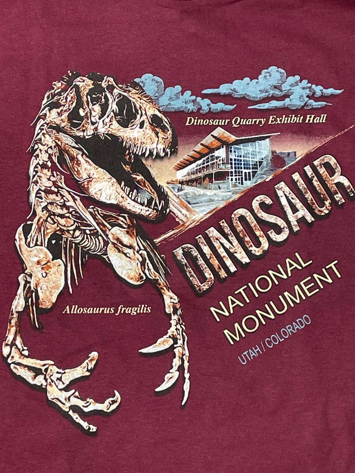 T-Shirt - Adult Short Sleeve Allosaurus Artwork - D