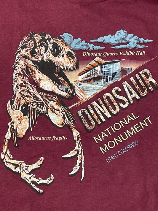 Allosaurus Artwork Child Short Sleeve T-Shirt - D