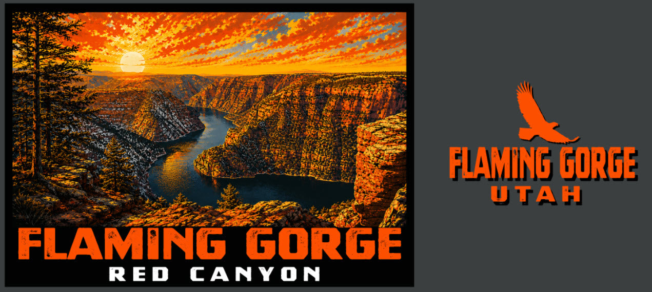 T-shirt - Red Canyon Overlook Blazing Paint FG - F