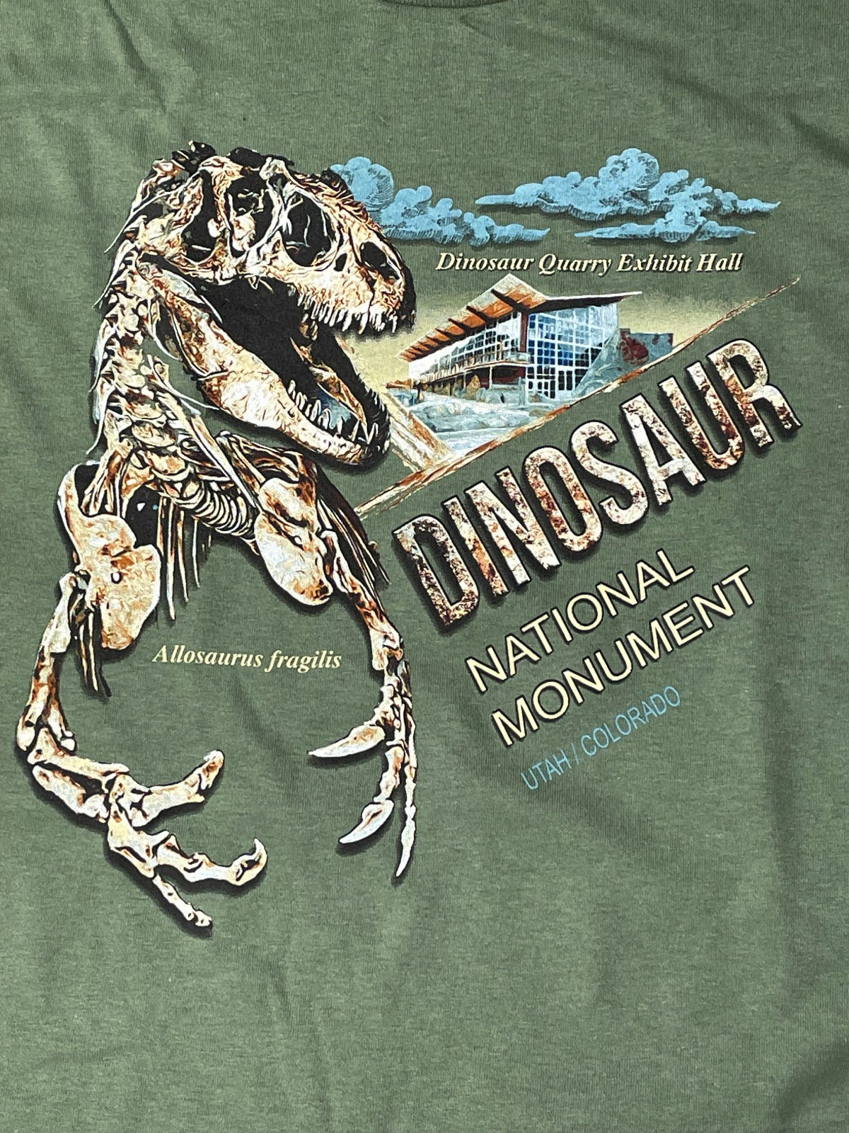 Allosaurus Artwork Adult Short Sleeve T-Shirt - D