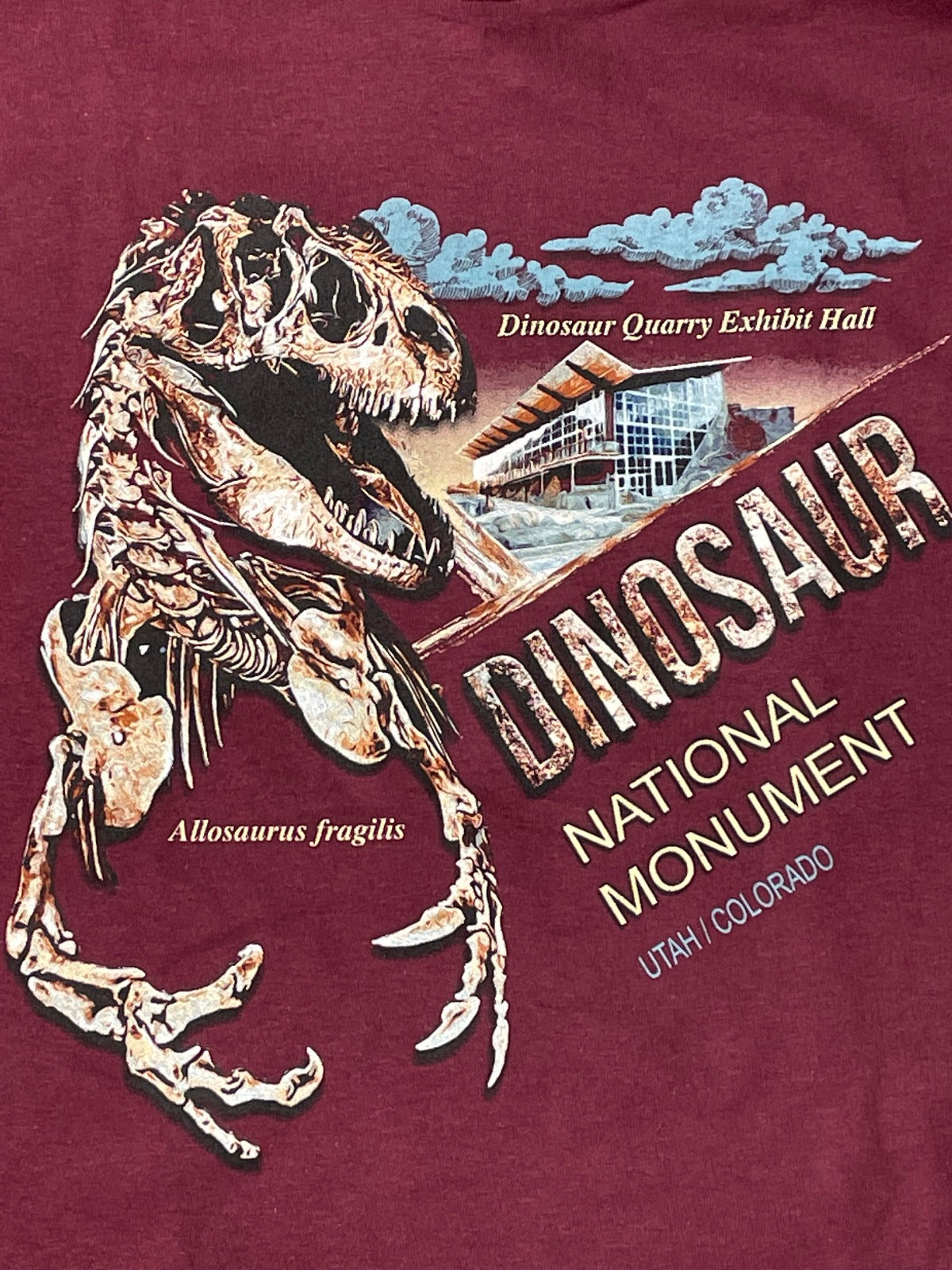 Allosaurus Artwork Adult Short Sleeve T-Shirt - D